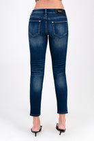 Basic Soft Denim Mid Rise Skinny Jeans Grace in LA