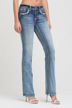 Horse Shoe Embroidery  Bootcut Jeans