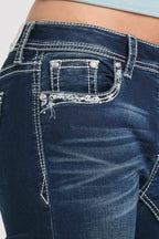 Feather Modify Mid Rise Bootcut Soft Denim Jeans