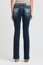 Feather Modify Mid Rise Bootcut Soft Denim Jeans