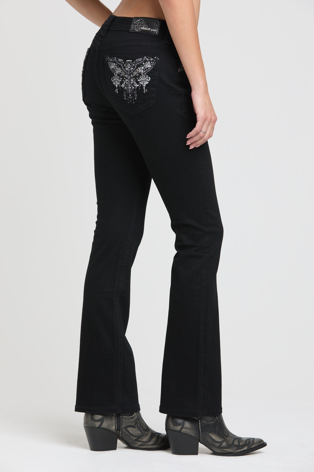 Aztec Modify Black Bootcut Jeans