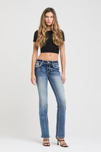 Western Embroidery  Bootcut Jeans