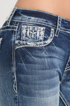 Western Embroidery  Bootcut Jeans