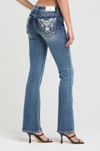 Western Embroidery  Bootcut Jeans