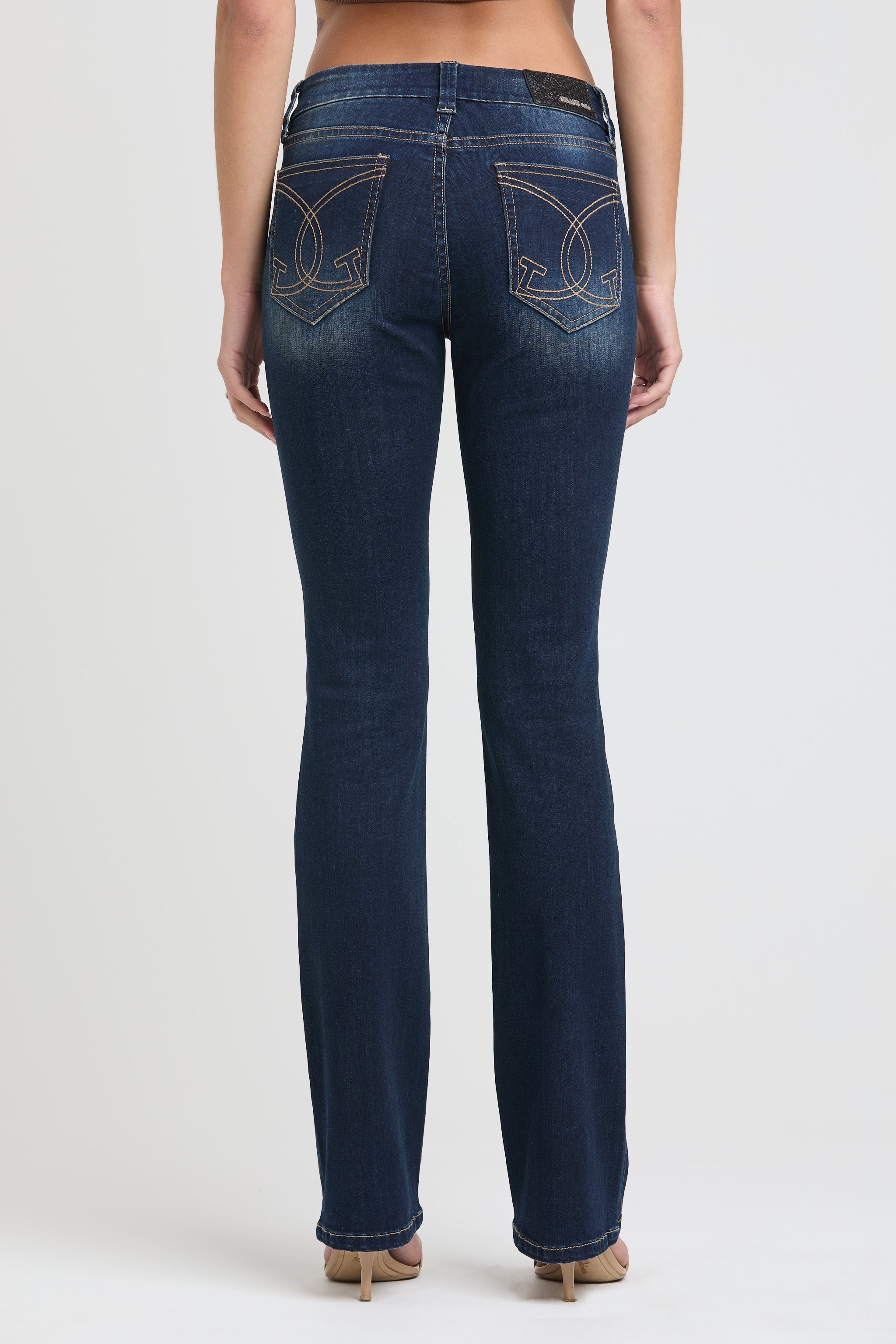 Double "G" Simple Stitches Bootcut Jeans