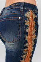 Tassel Trim Cowgirl Jeans Grace in LA