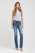 Aztec Modify Faux Flap  Bootcut Jeans