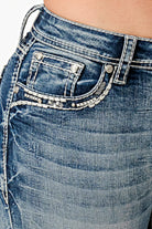 Cross Modify Mid Rise Bootcut Jeans Grace in LA