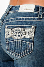 Rocky Mountain Ridge Embroidered Jeans