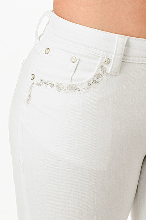 Lunar Dreamcatcher White Bootcut Jeans