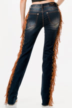 Tassel Trim Cowgirl Jeans