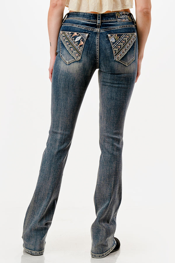 Cactus /Aztec  Modify  Bootcut Jeans