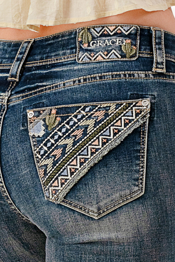 Cactus /Aztec  Modify  Bootcut Jeans