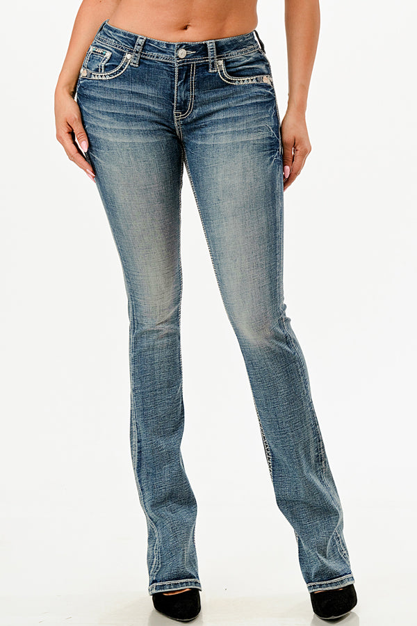 Aztec/Cactus Modify Bootcut Jeans