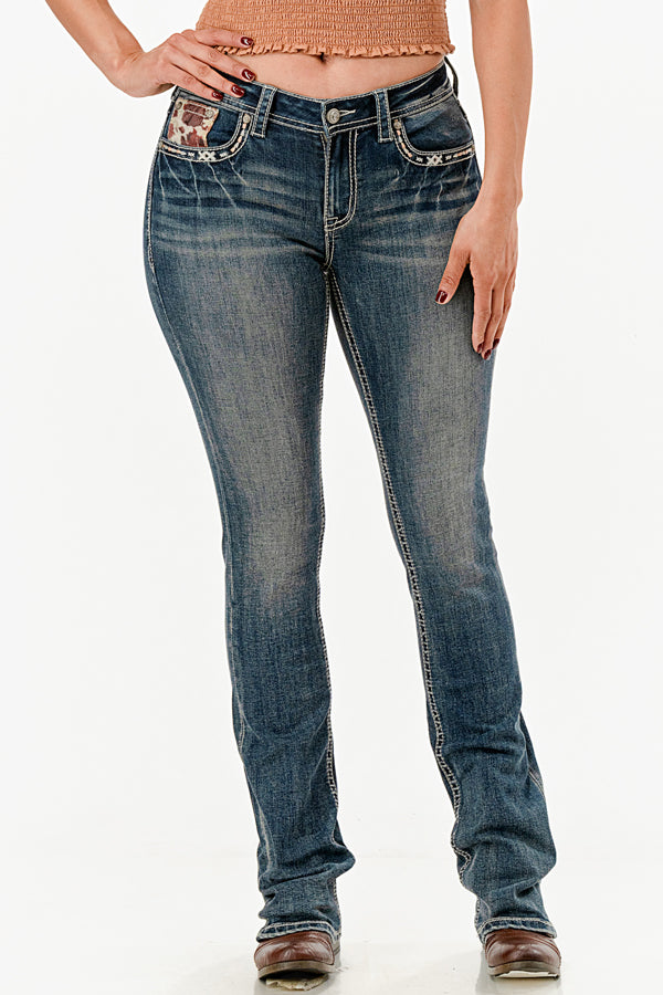 Steer Head Modify Bootcut Jeans