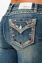 American Stars & Stripes Mid Rise Capri Jeans