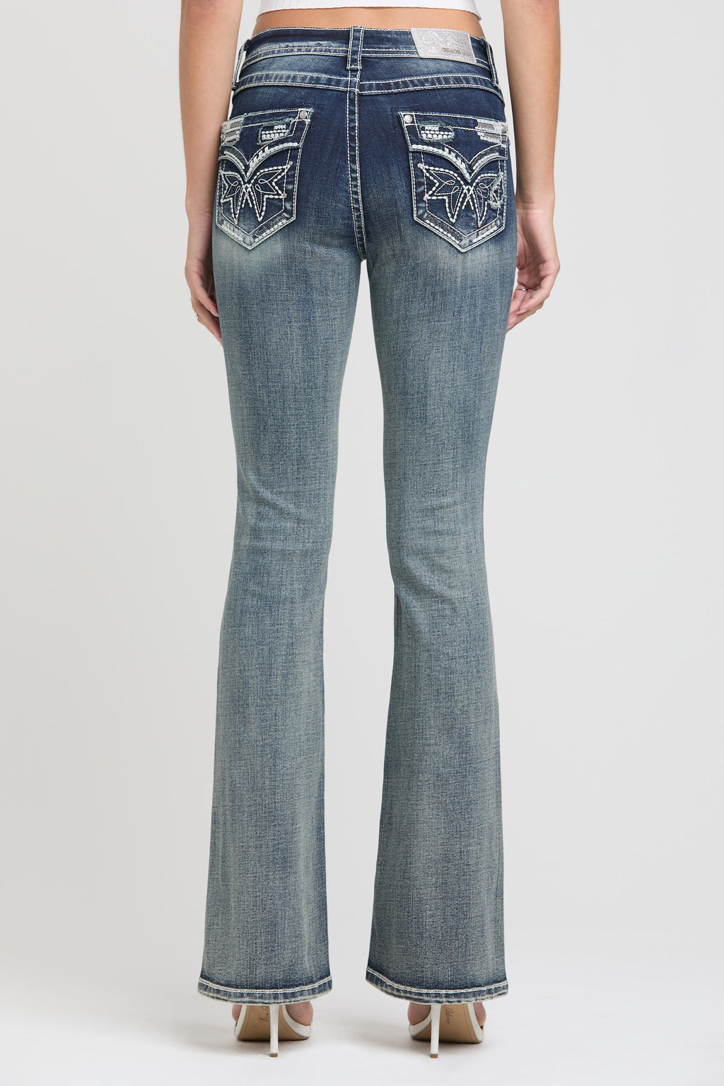 Heavy Stitches Embroidery  Bootcut Jeans
