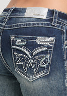 Heavy Stitches Embroidery  Bootcut Jeans Grace in LA