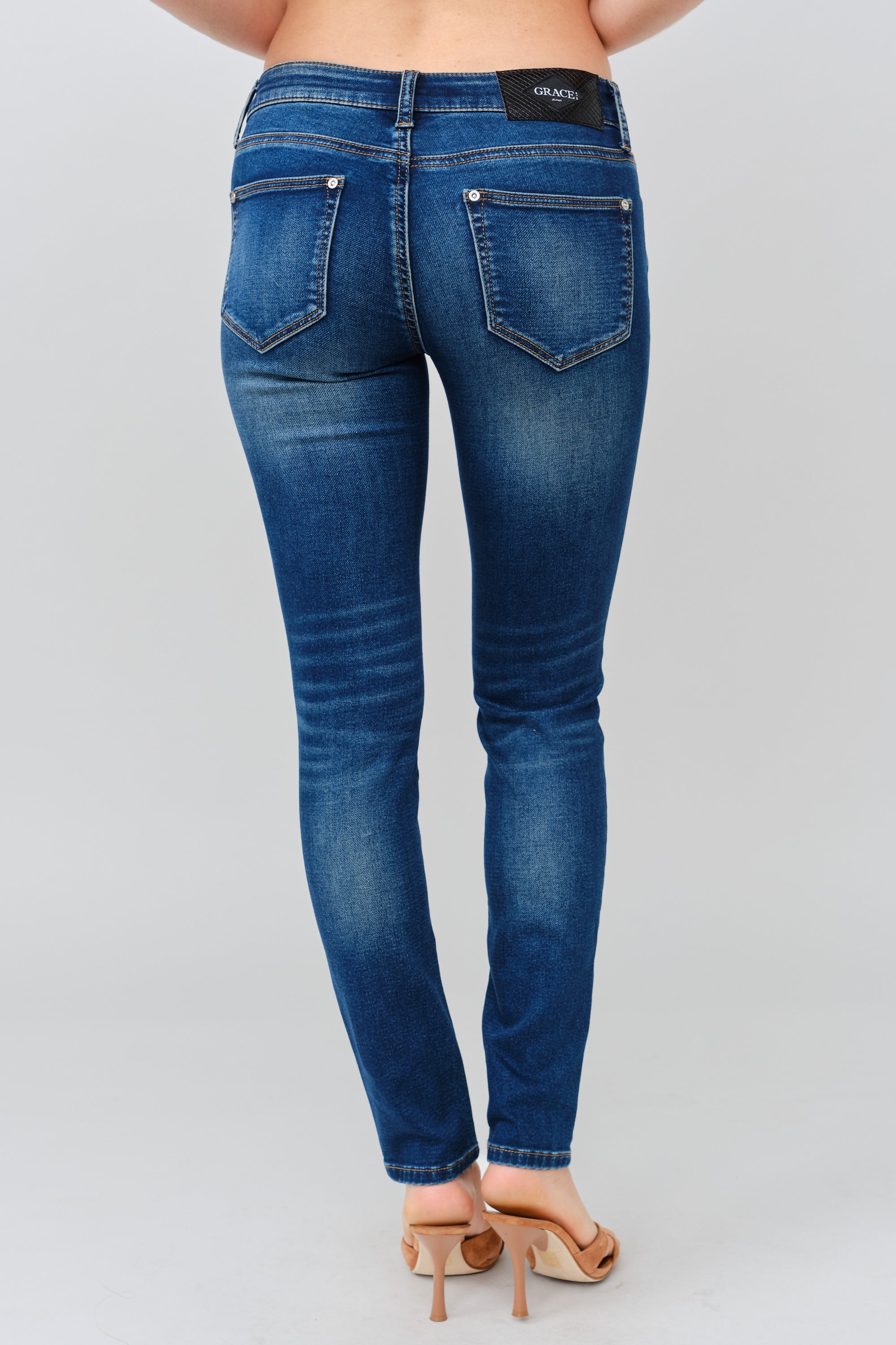 Aztec Embroidered Mid Rise Bootcut Jeans for Women – Grace in LA