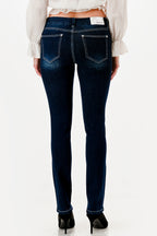 Basic 5 Pockets Straight Leg Jeans
