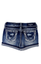 Border Embroidery  Girl Denim Short Grace in LA
