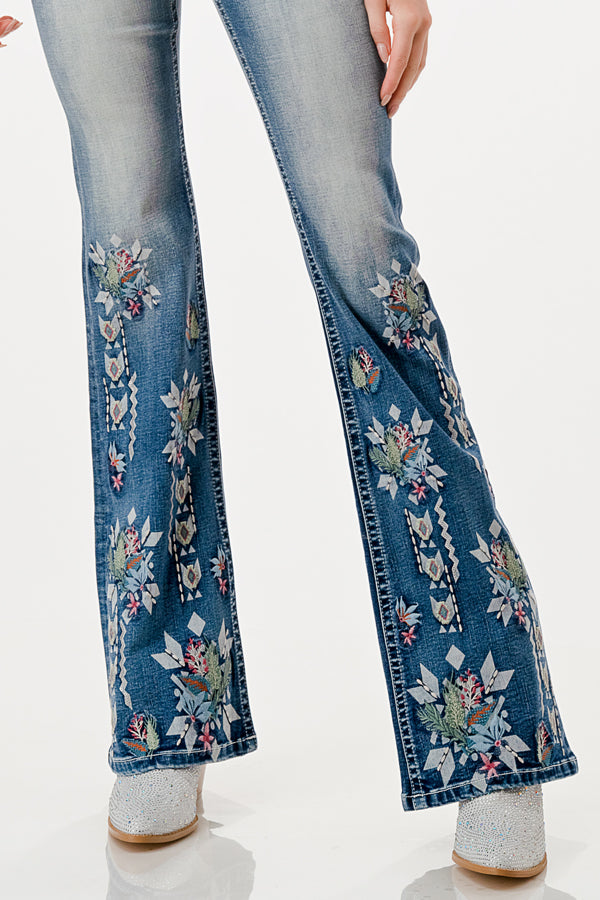 DRIFTWOOD FARRAH FLORAL CARGO JEANS STARS SIZE selling 26