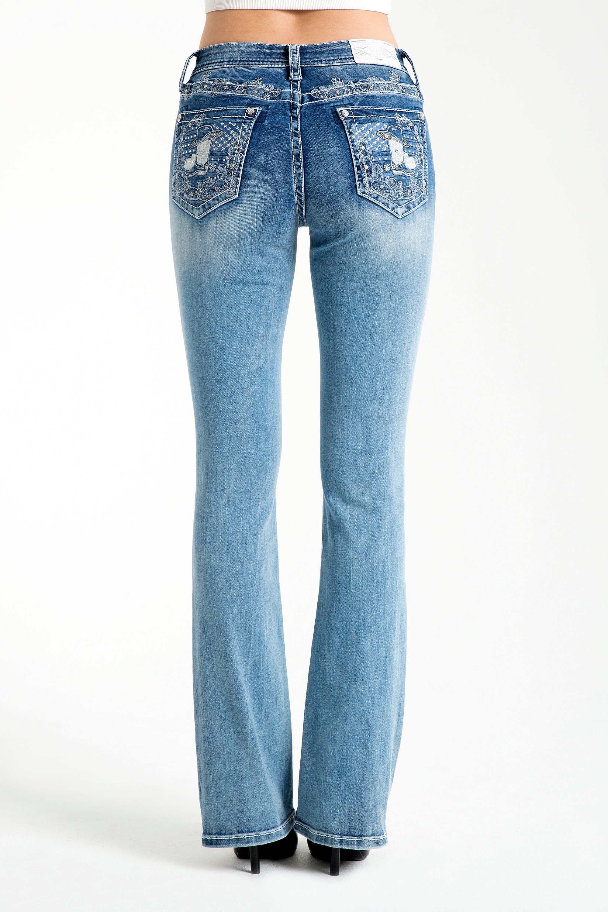 womens embellished jeans