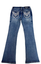 Steer Head Leopard Trims A little Girls Bootcut Jeans Grace in LA GIRLS