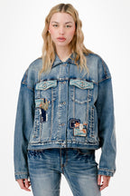 Western Embroidery Women's Denim Jacket